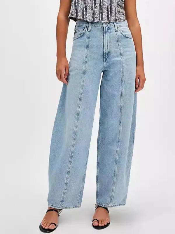 Wide Leg Jeans with Pockets sold by Unique Kulture