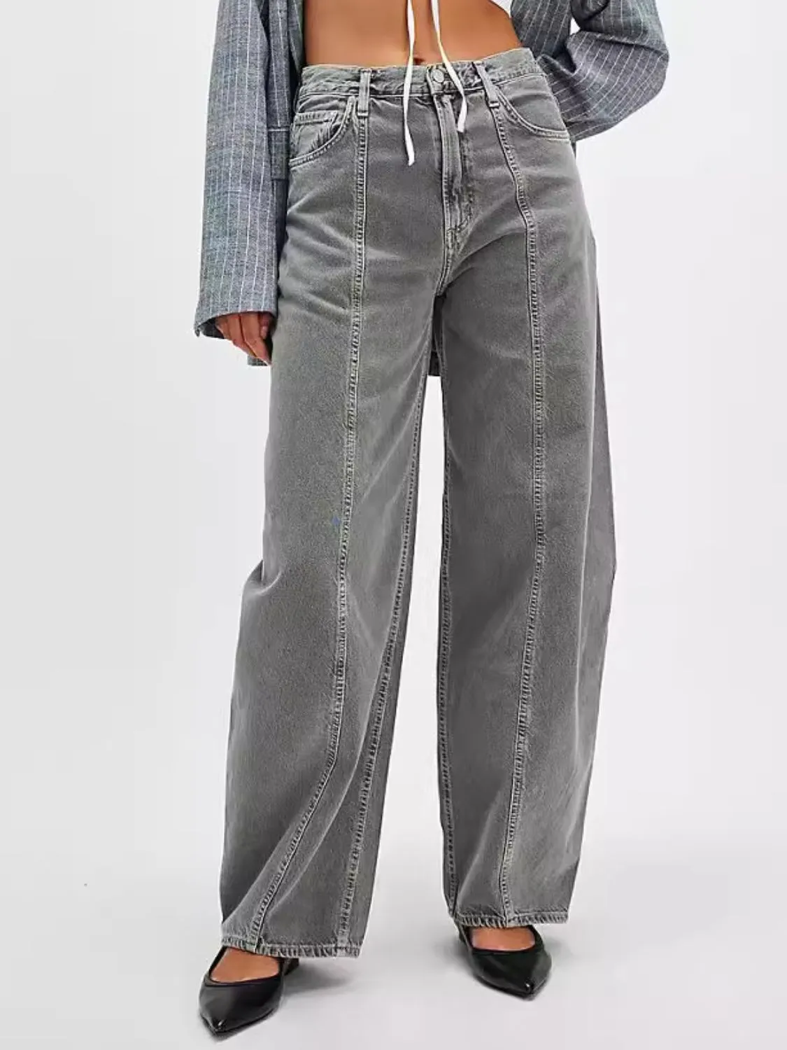 Wide Leg Jeans with Pockets sold by Unique Kulture product image thumbnail 4