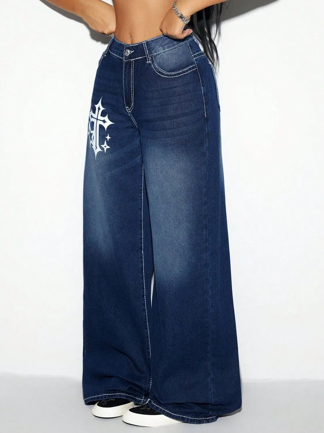 Cross Wide Leg Jeans sold by Unique Kulture product image thumbnail 2