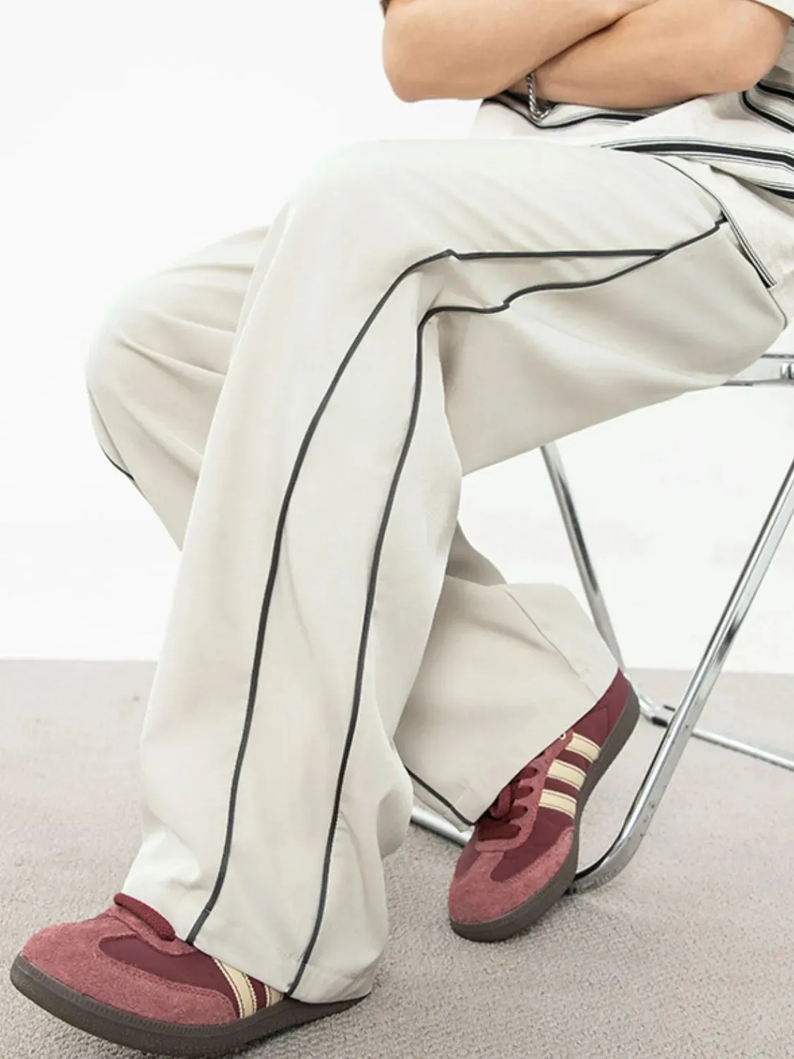 Men's Contrast Straight Sweatpants sold by Unique Kulture product image thumbnail 2