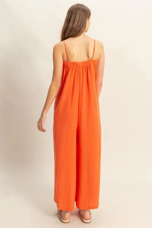 HYFVE Double Gauze Super Flowy Cami Jumpsuit sold by Unique Kulture product image thumbnail 3