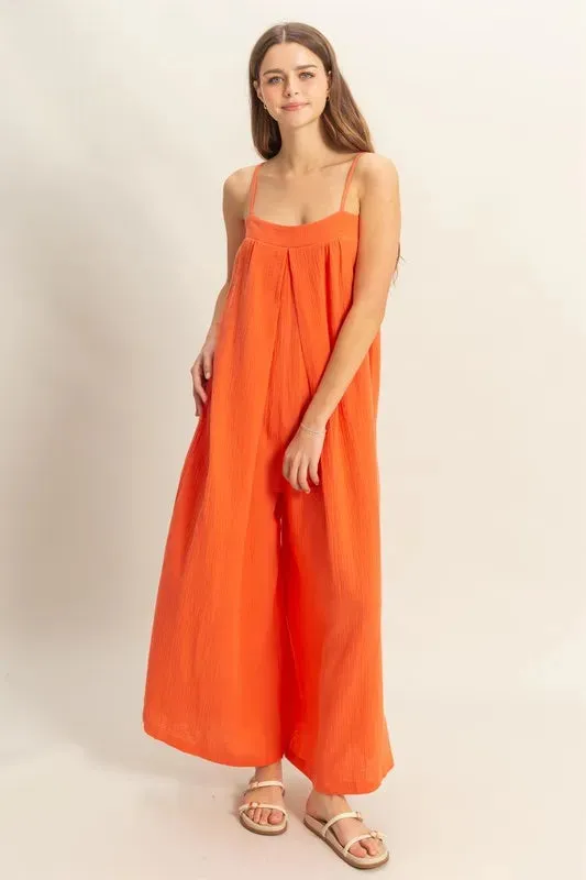 HYFVE Double Gauze Super Flowy Cami Jumpsuit sold by Unique Kulture product image thumbnail 4