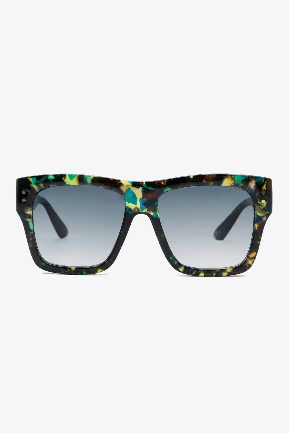 UV400 Patterned Polycarbonate Square Sunglasses sold by Unique Kulture product image thumbnail 2
