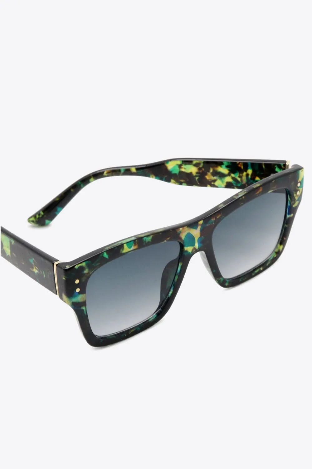 UV400 Patterned Polycarbonate Square Sunglasses sold by Unique Kulture product image thumbnail 4