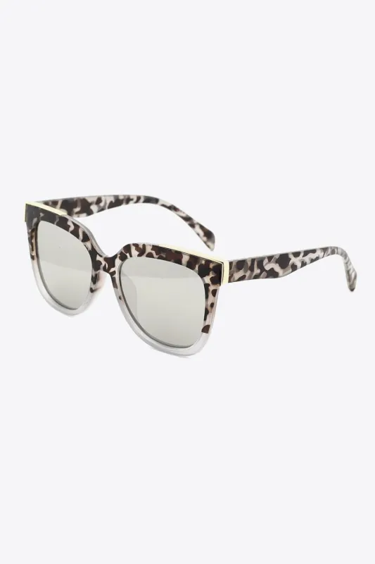 Tortoiseshell Polycarbonate Frame Full Rim Sunglasses made by Trendsi