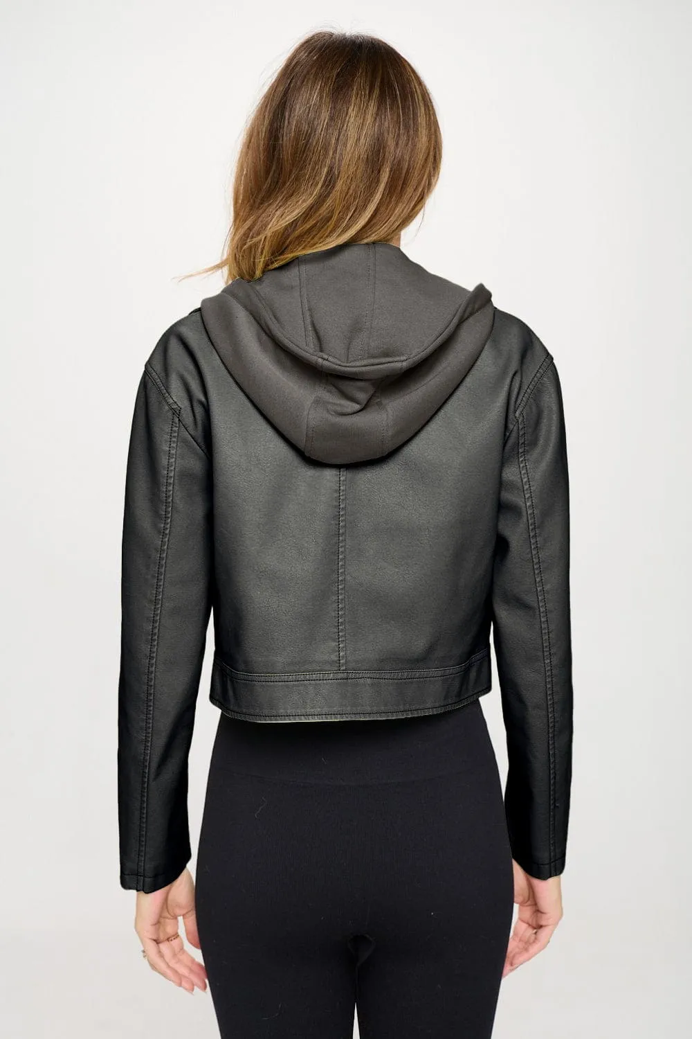 Coalition LA Snap Down Cropped Hooded Jacket sold by Unique Kulture product image thumbnail 2