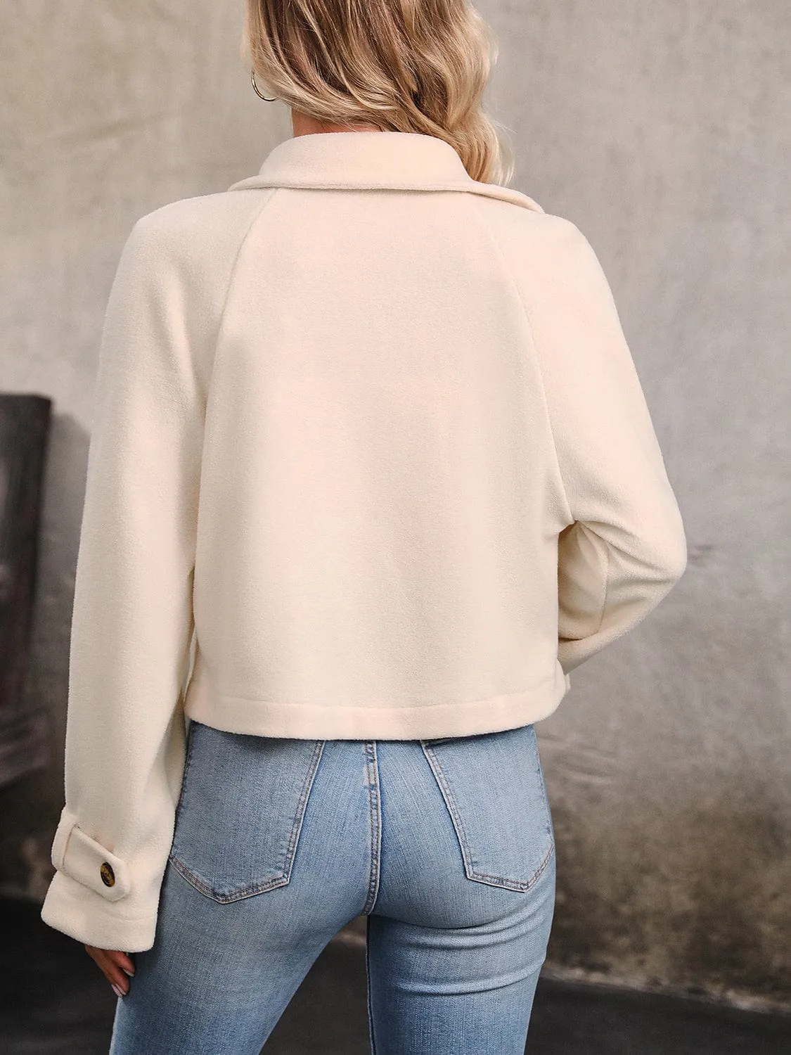 Perfee Button Up Collared Neck Long Sleeve Jacket sold by Unique Kulture product image thumbnail 2