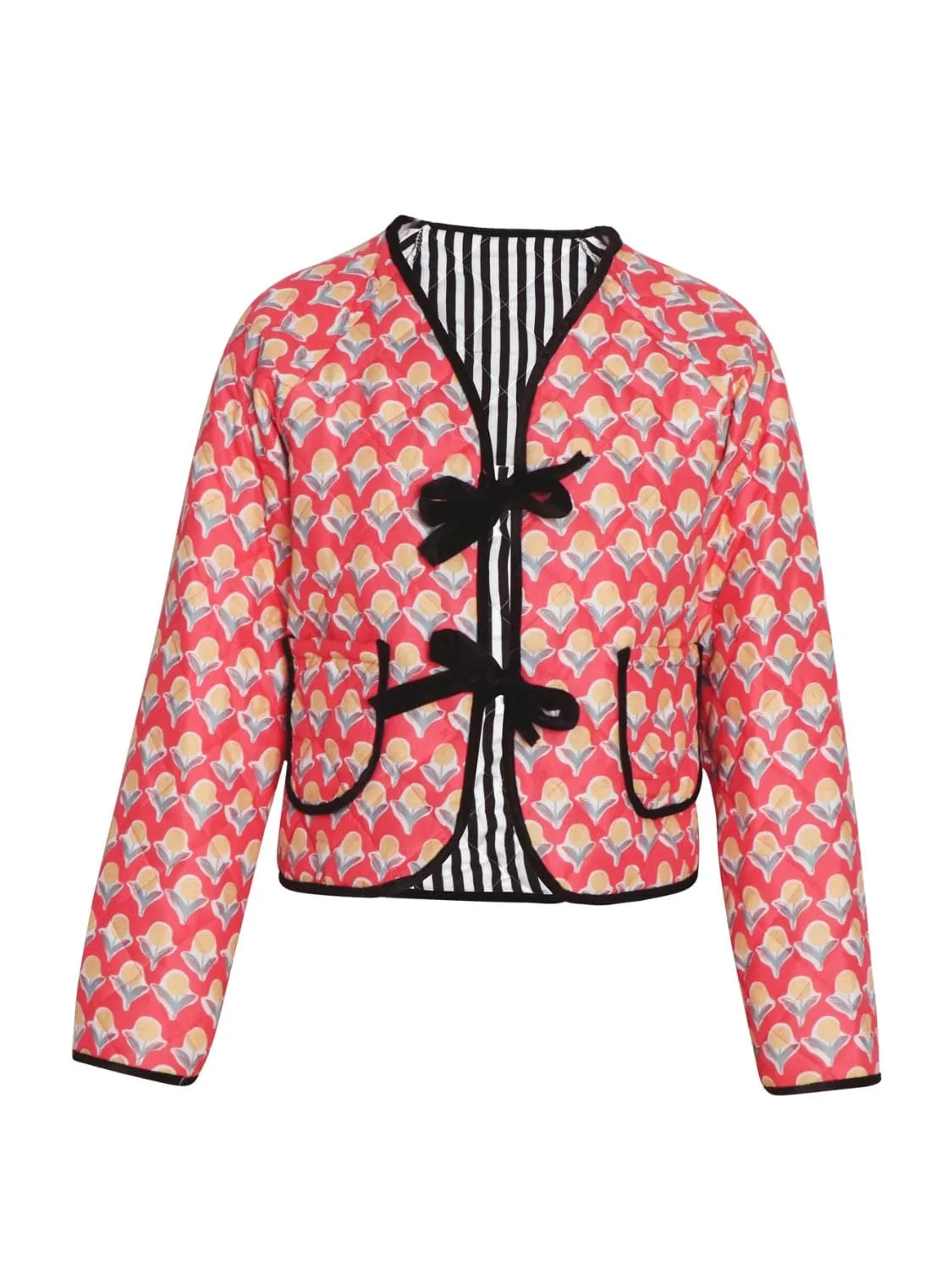 Tied Printed Long Sleeve Jacket sold by Unique Kulture product image thumbnail 2