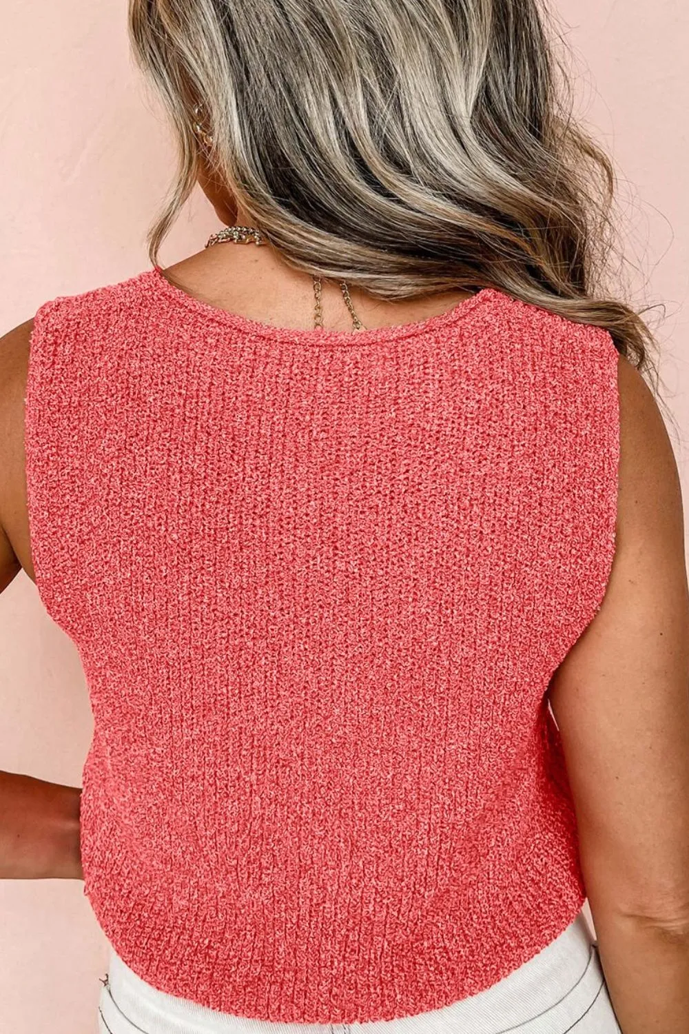 Double Tie V Neck Sweater Vest sold by Unique Kulture product image thumbnail 3