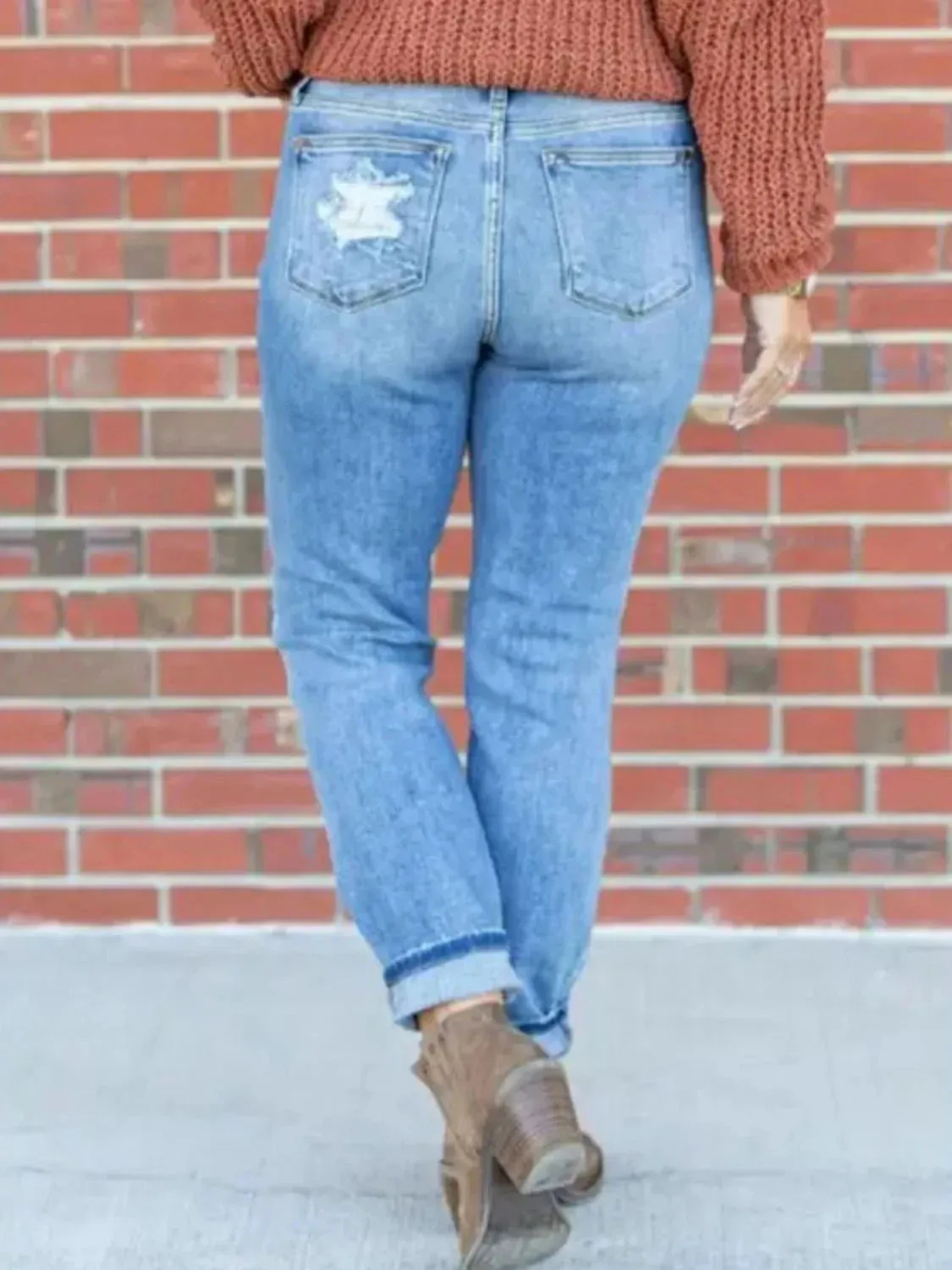 Distressed Skinny Jeans sold by Unique Kulture product image thumbnail 4