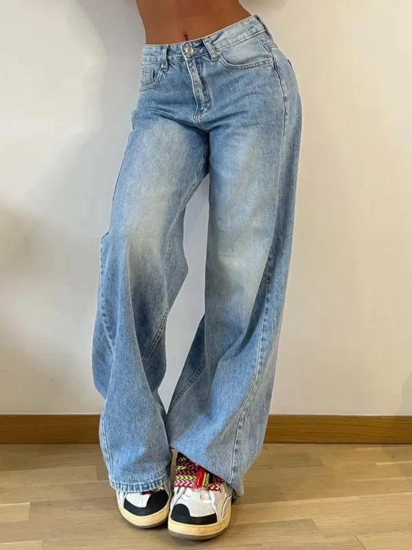 Wide Leg Jeans with Pockets sold by Unique Kulture