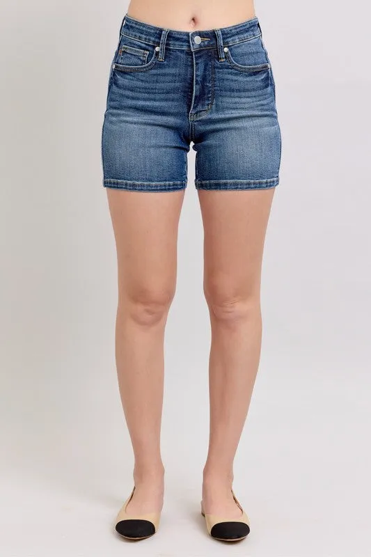 Judy Blue Full Size High Waist Denim Shorts Plus Size sold by Unique Kulture
