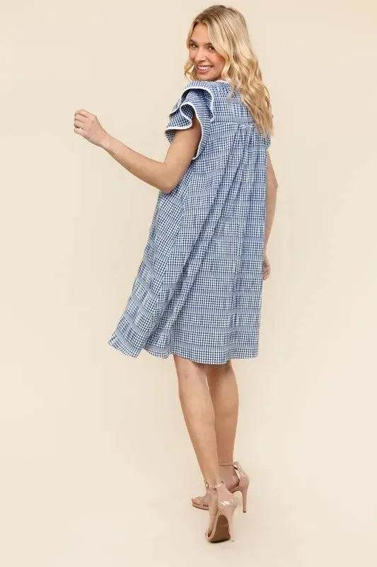 Haptics Double Ruffle Sleeve Dress with Side Pockets sold by Unique Kulture product image thumbnail 2