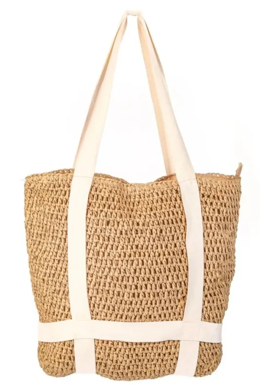 Fame Straw Braided Hat Carrier Tote Bag sold by Unique Kulture