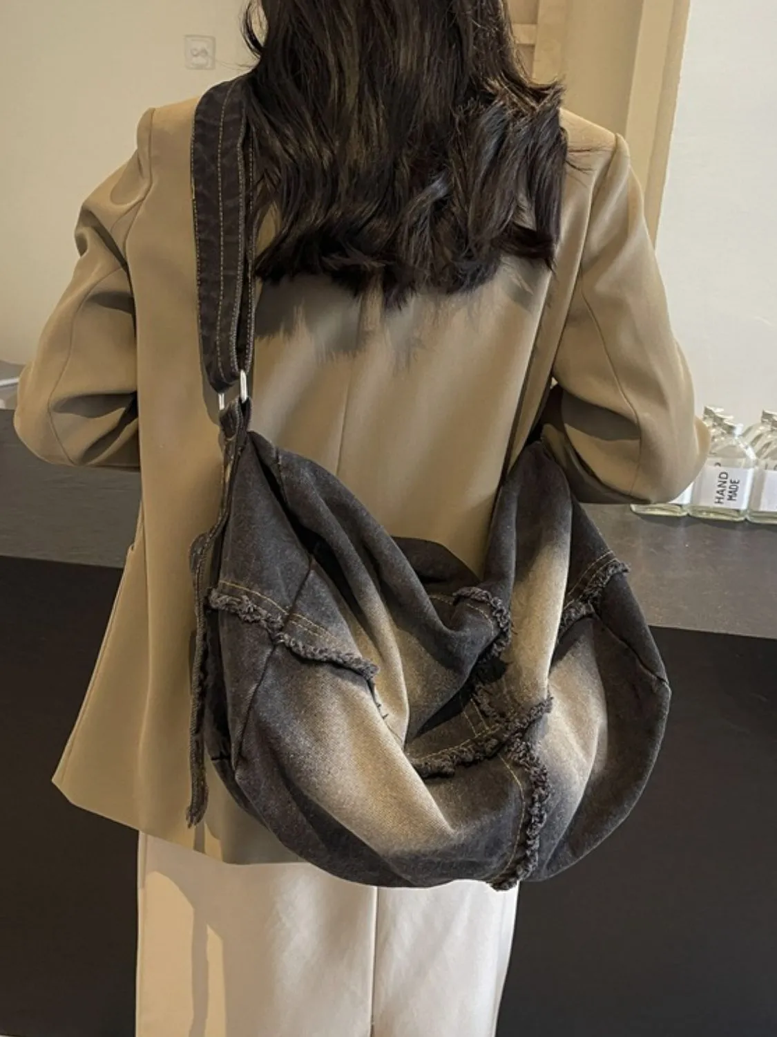 Raw Hem Gradient Crossbody Bag sold by Unique Kulture product image thumbnail 2