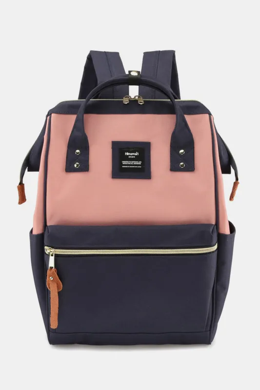 Himawari Waterproof Canvas Backpack Bag with Side Pockets made by Unique Kulture