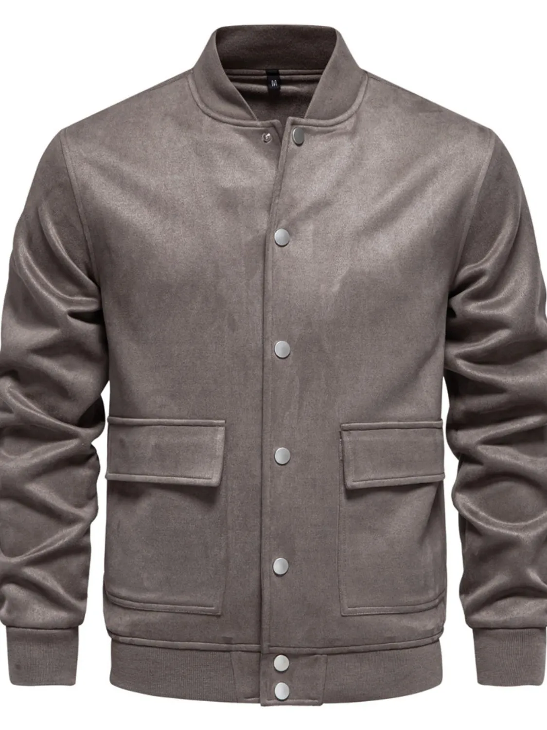 Men's Baseball Collar Snap Down Jacket sold by Unique Kulture product image thumbnail 2