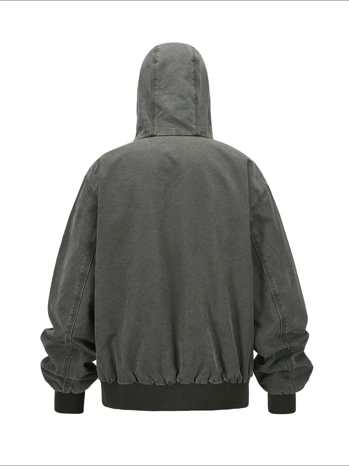 Men's Zip Up Washed Hooded Jacket sold by Unique Kulture product image thumbnail 2