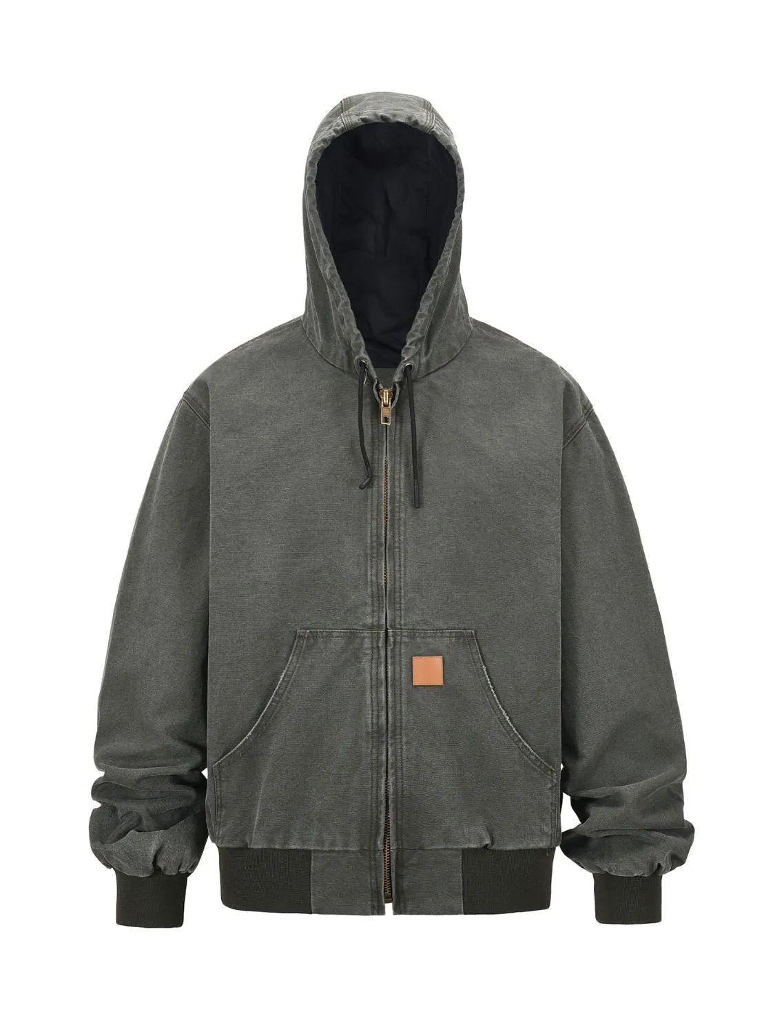 Men's Zip Up Washed Hooded Jacket sold by Unique Kulture