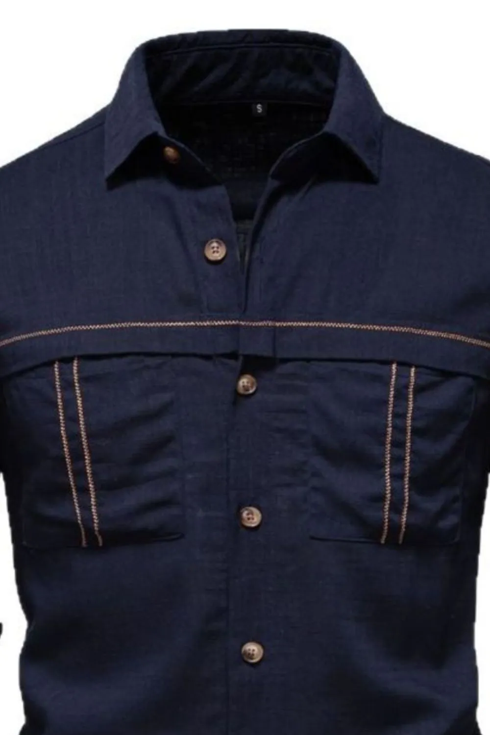 Men's Button Down Collared Neck Shirt sold by Unique Kulture product image thumbnail 4