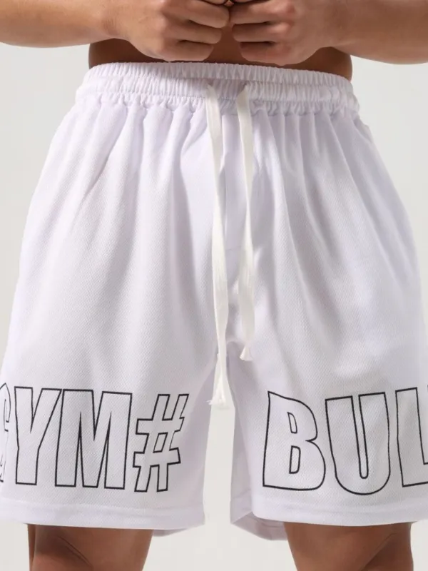 Men's Plus Size Letter Drawstring Shorts sold by Unique Kulture