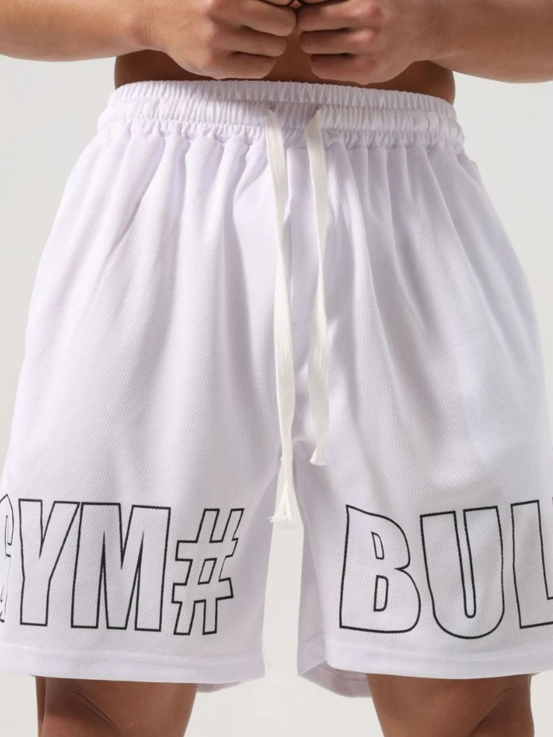 Men's Plus Size Letter Drawstring Shorts sold by Unique Kulture