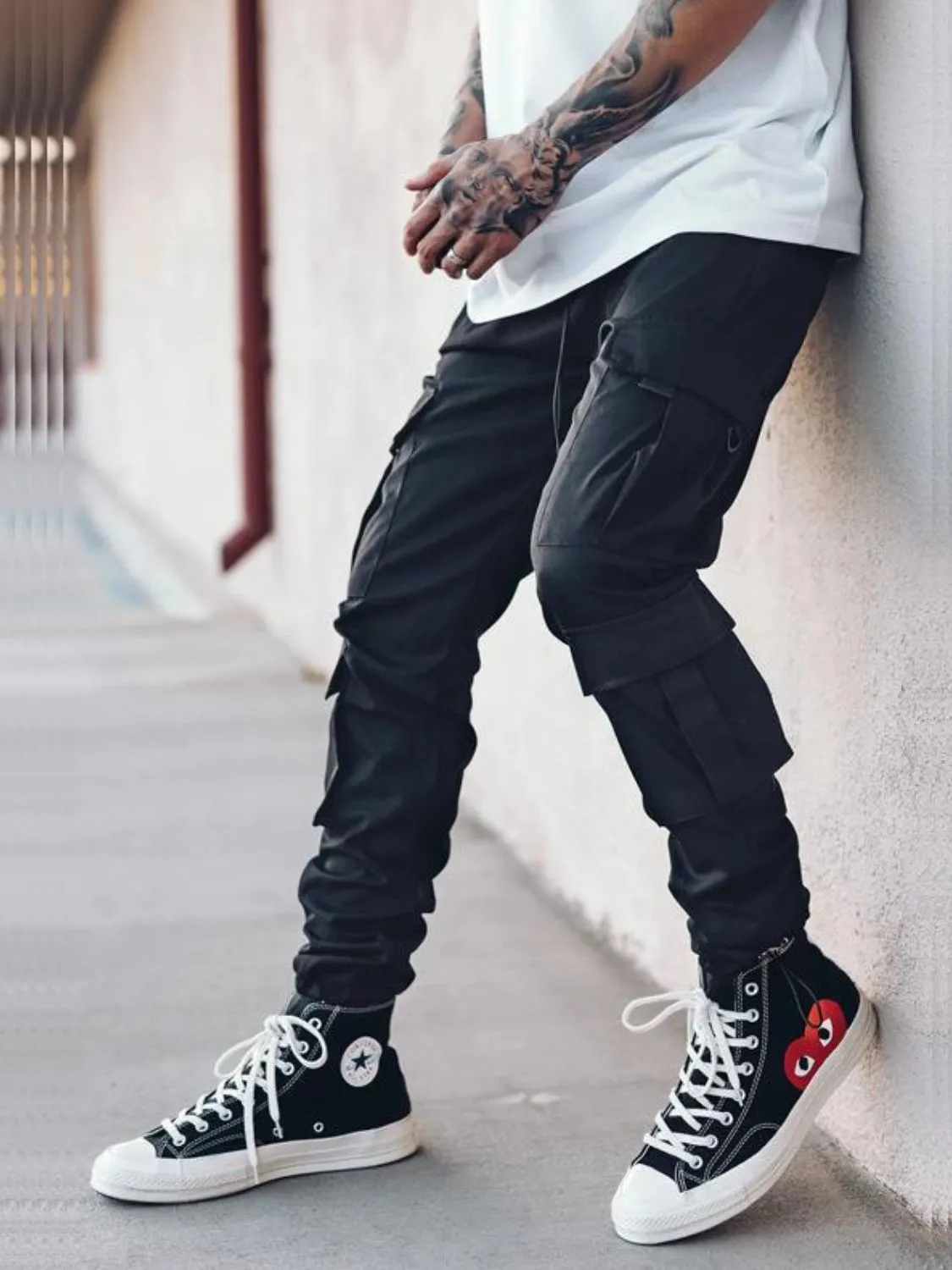Men's Drawstring Pants with Cargo Pockets sold by Unique Kulture product image thumbnail 5