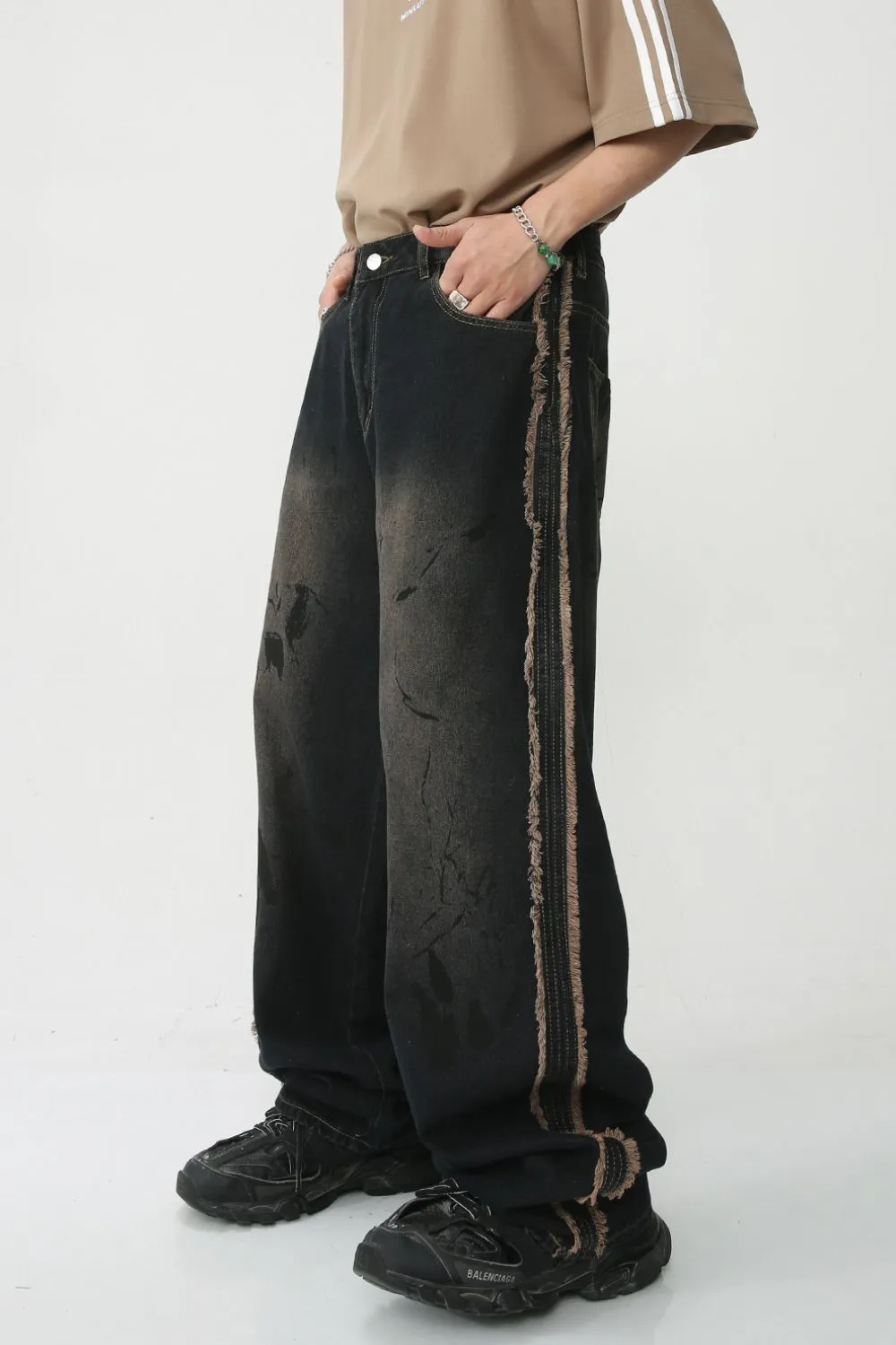 Raw Edge Mid Rise Men's Jeans sold by Unique Kulture product image thumbnail 4