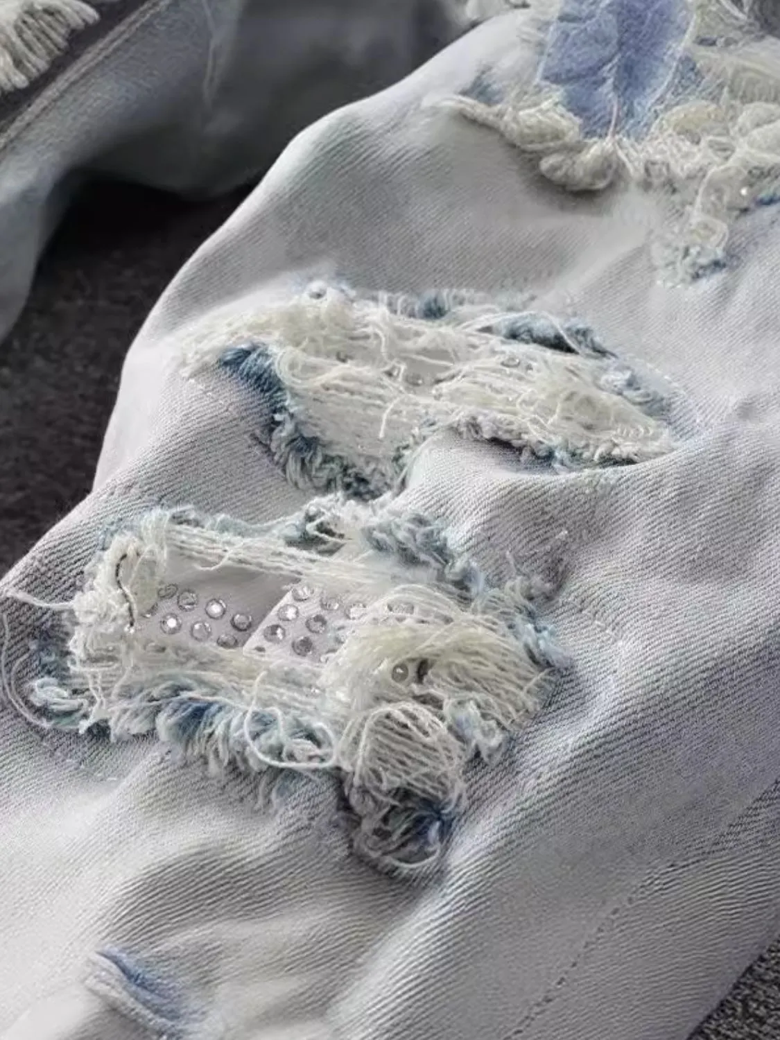 Men's Distressed Jeans with Pockets sold by Unique Kulture product image thumbnail 3