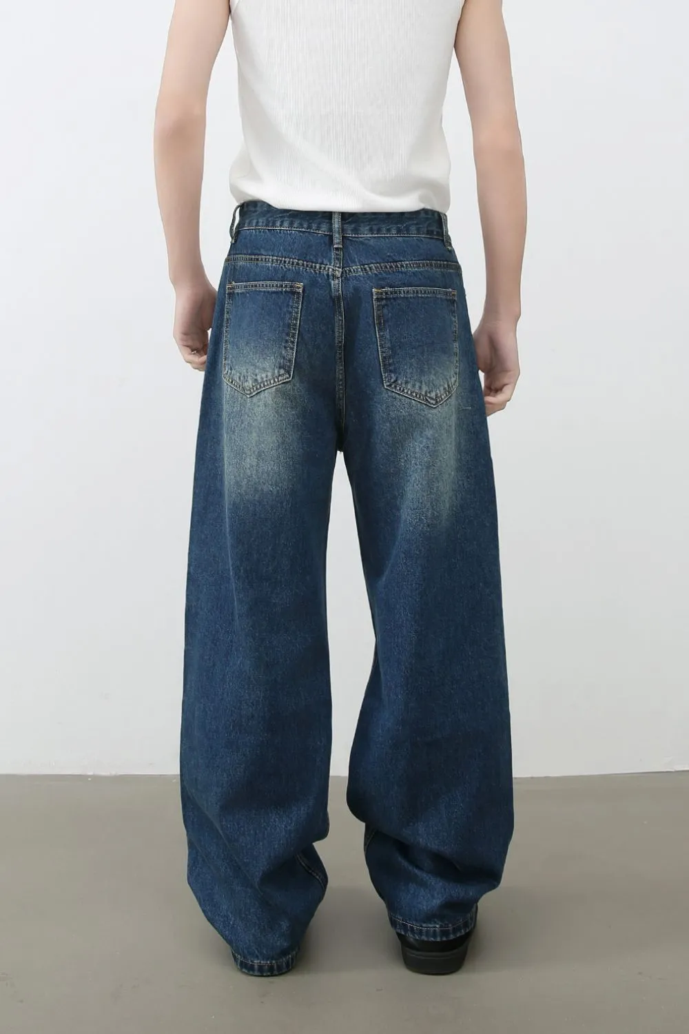 Men's Distressed Jeans with Pockets sold by Unique Kulture product image thumbnail 2