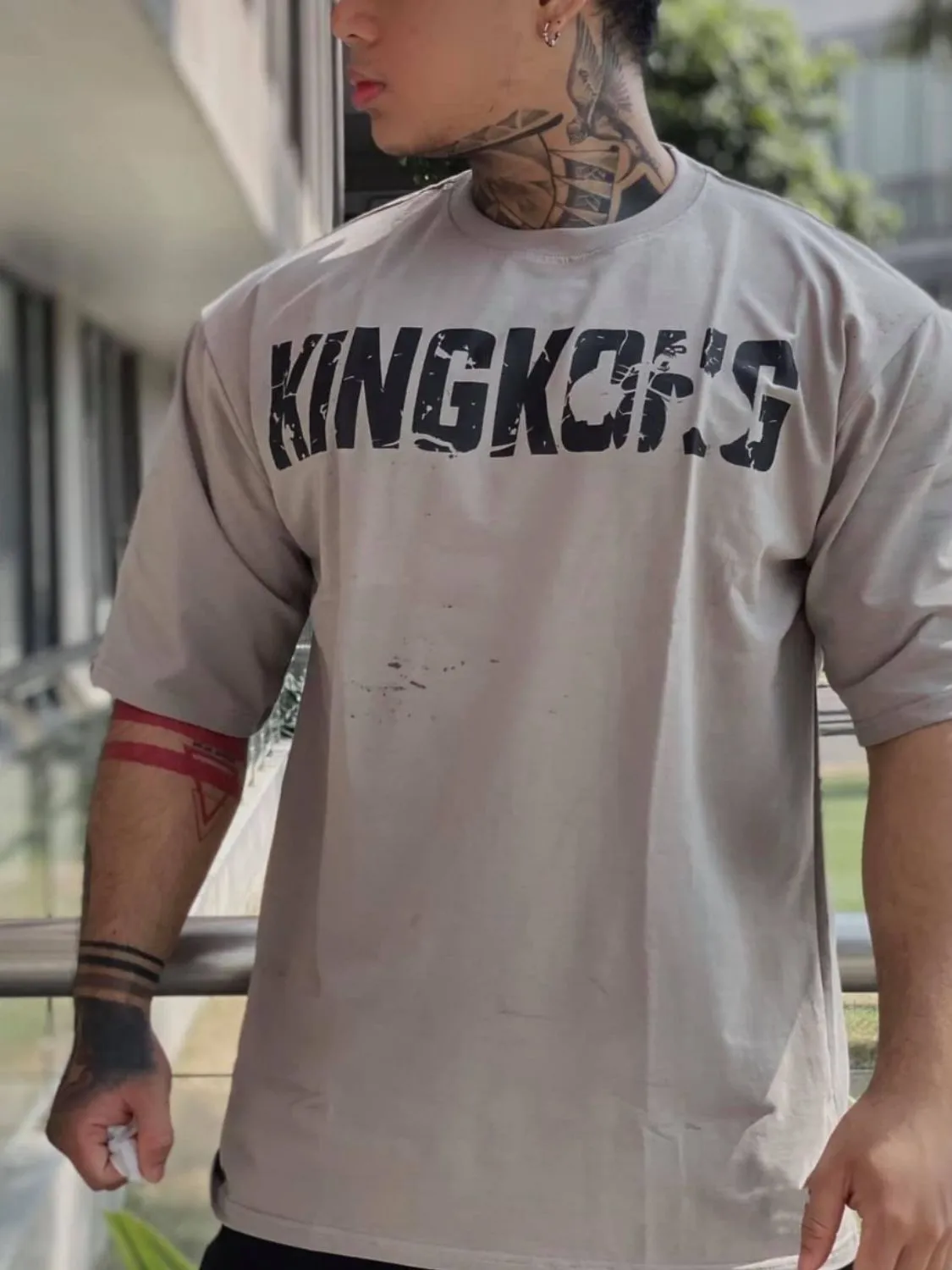 Men's Plus Size Round Neck Half Sleeve T-Shirt sold by Unique Kulture product image thumbnail 4