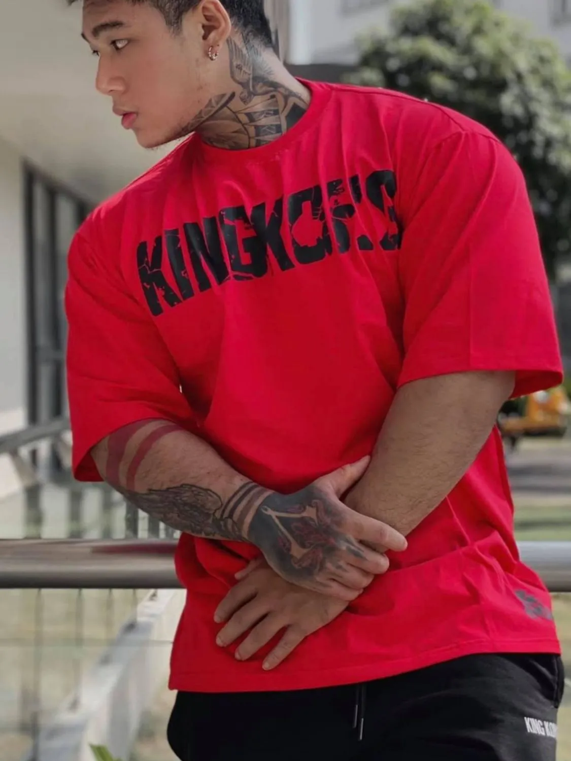 Men's Plus Size Round Neck Half Sleeve T-Shirt sold by Unique Kulture product image thumbnail 3