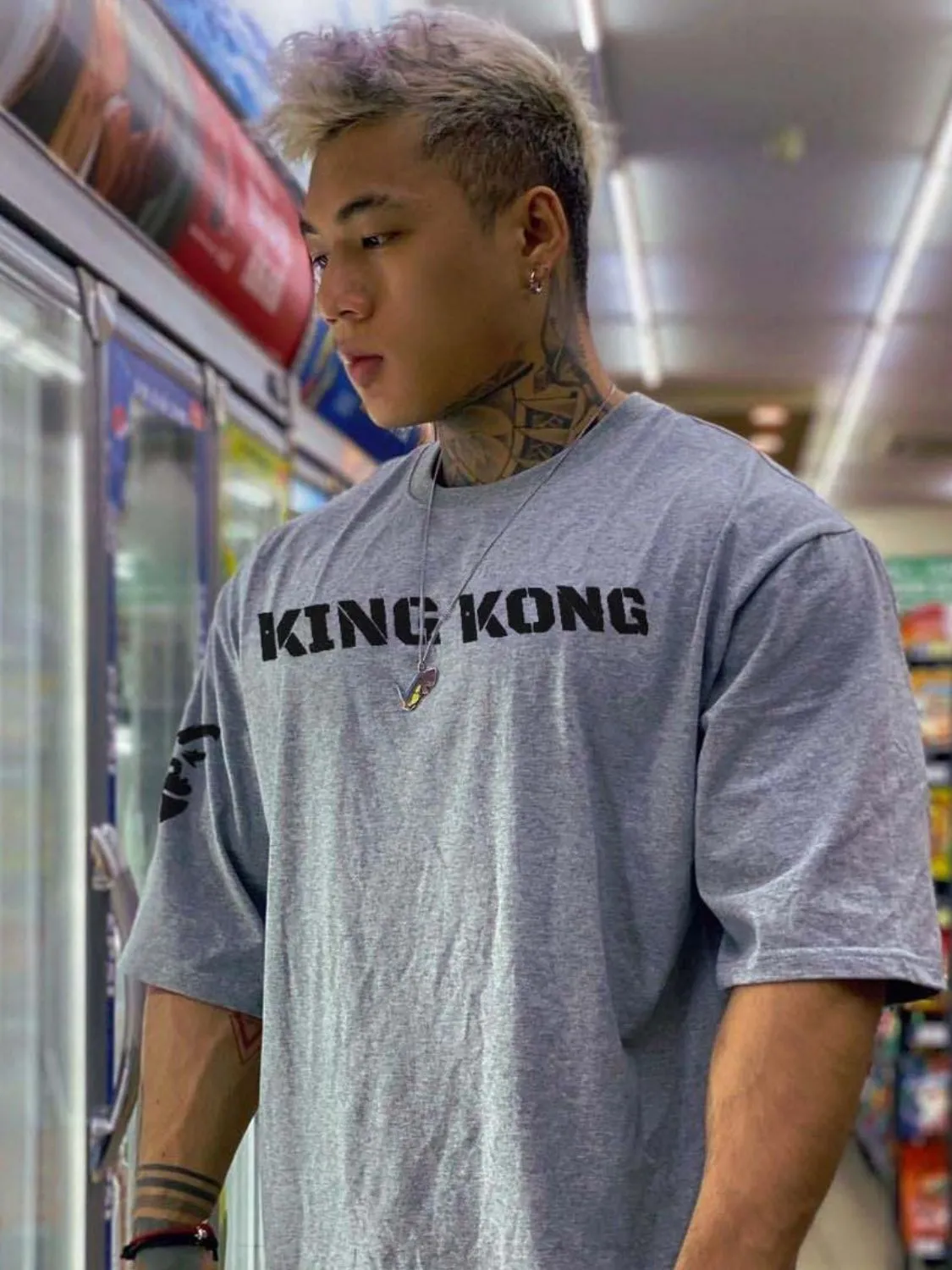 Men's Plus Size KING KONG Round Neck T-Shirt sold by Unique Kulture product image thumbnail 4