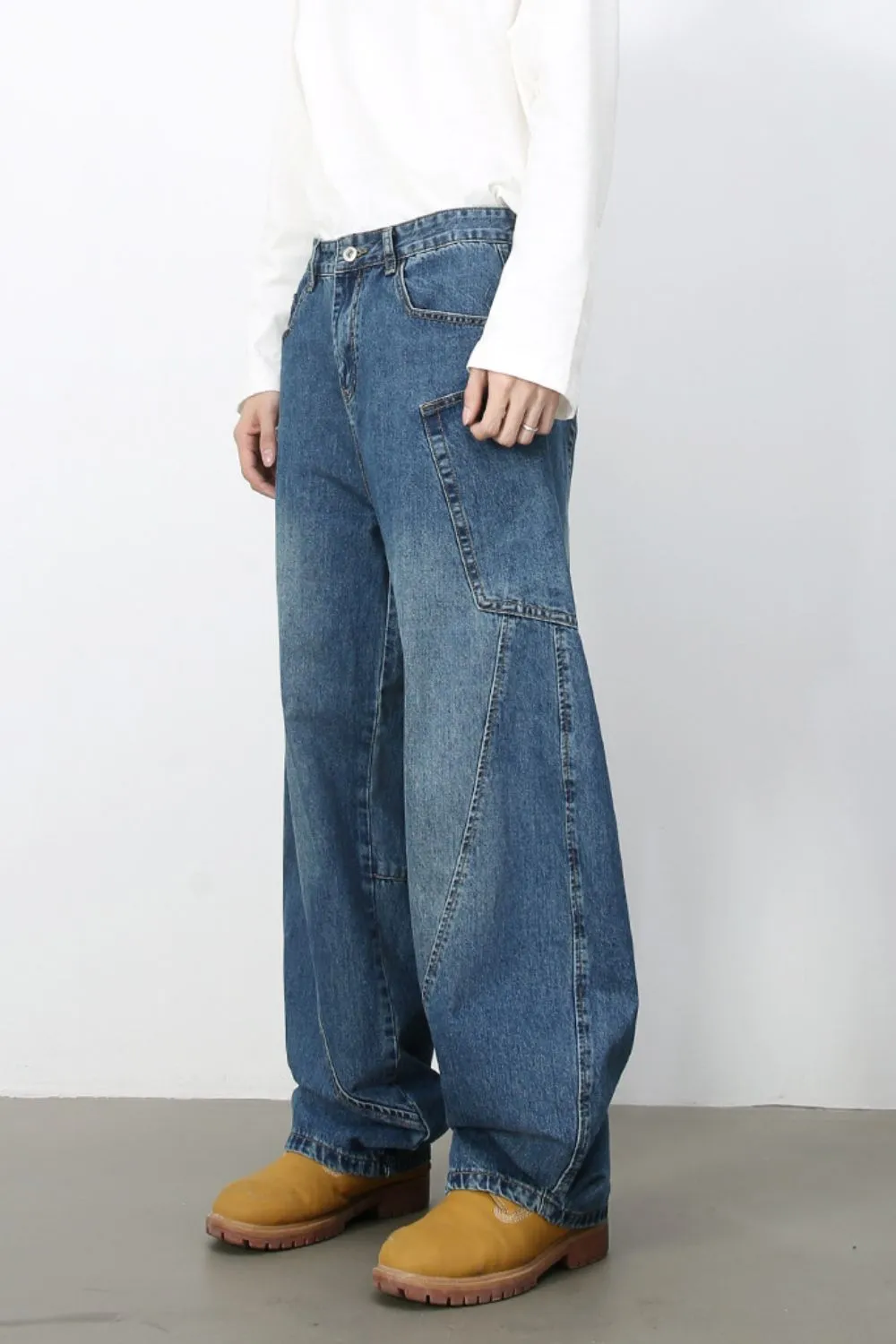 Men's Wide Leg Jeans sold by Unique Kulture product image thumbnail 4