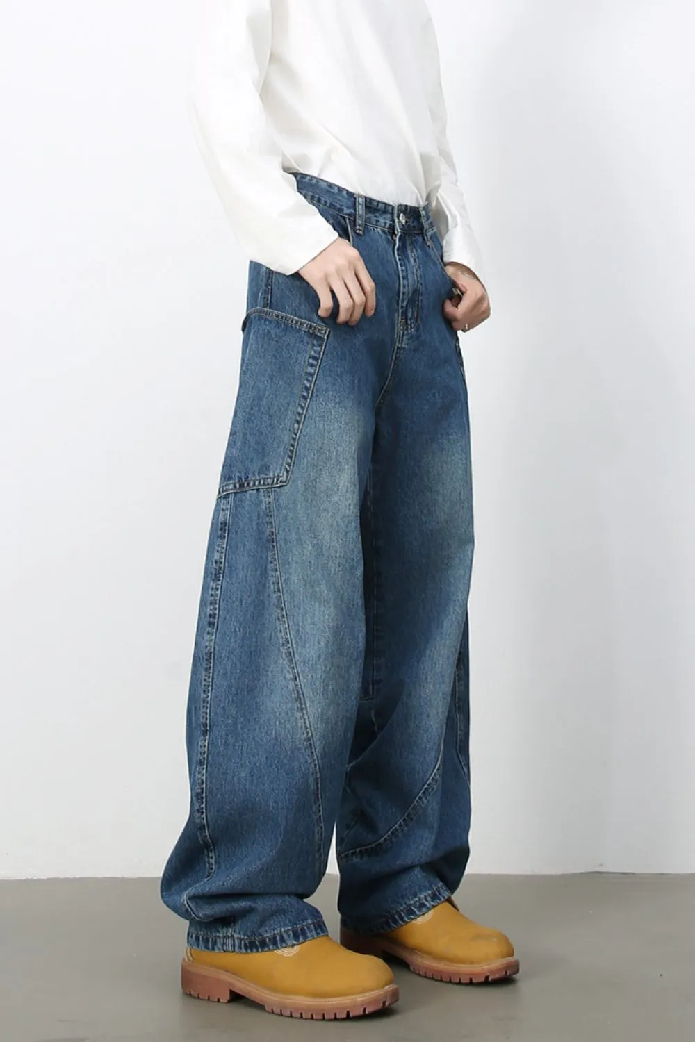 Men's Wide Leg Jeans sold by Unique Kulture product image thumbnail 2