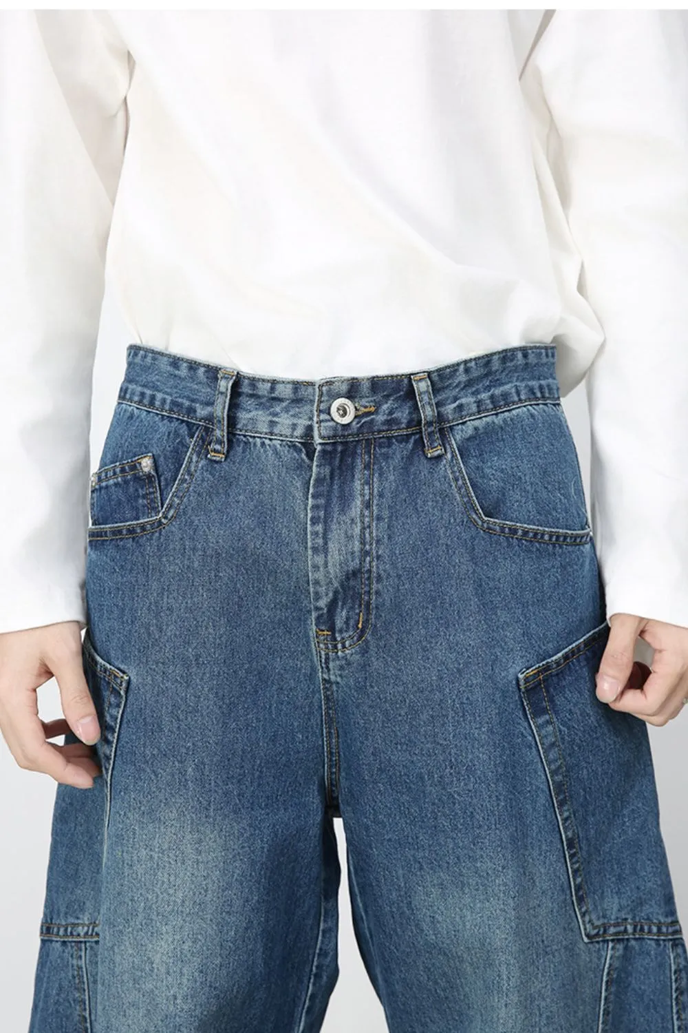 Men's Wide Leg Jeans sold by Unique Kulture product image thumbnail 5
