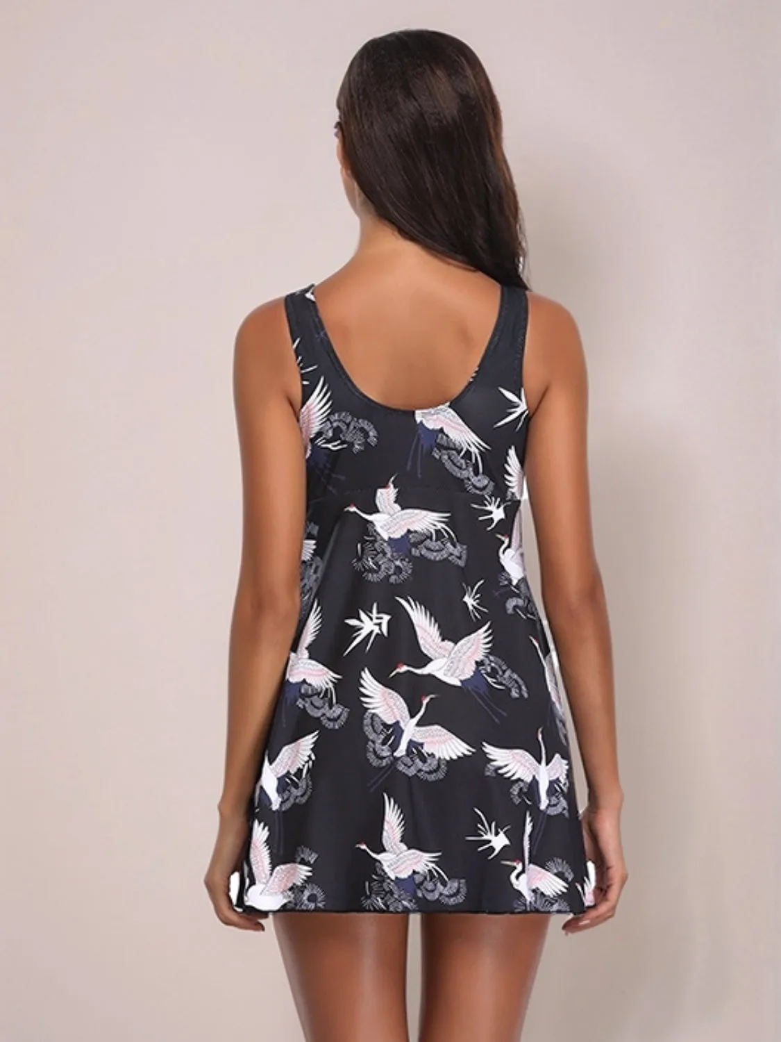 Full Size Printed Slit Plunge One-Piece Swimwear Plus Size sold by Unique Kulture product image thumbnail 2