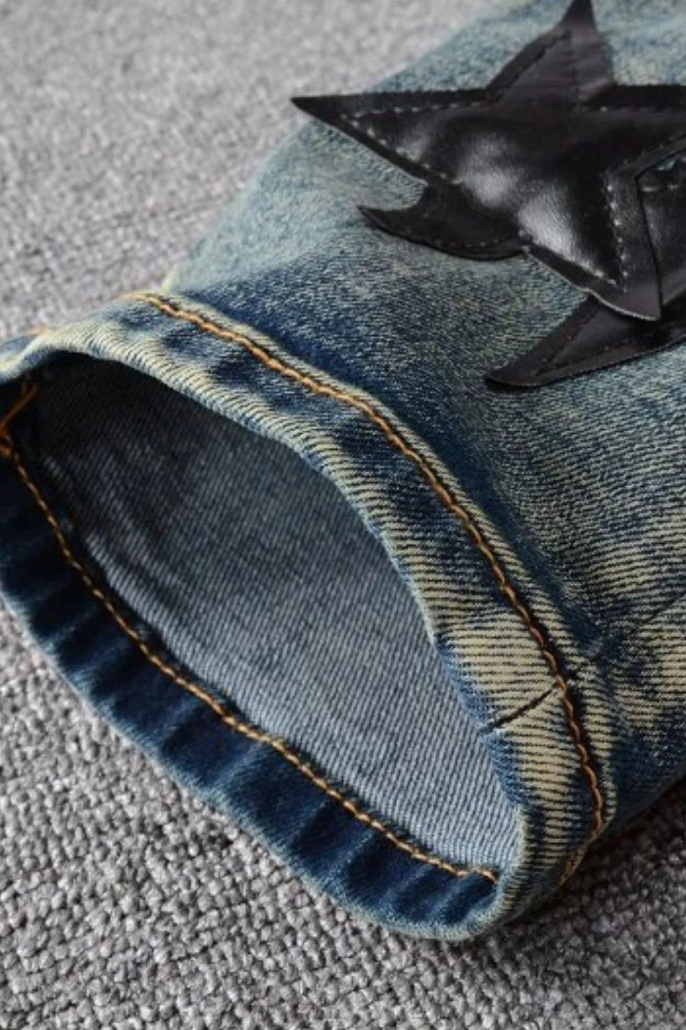 Men's Washed Star Slim Jeans sold by Unique Kulture product image thumbnail 4