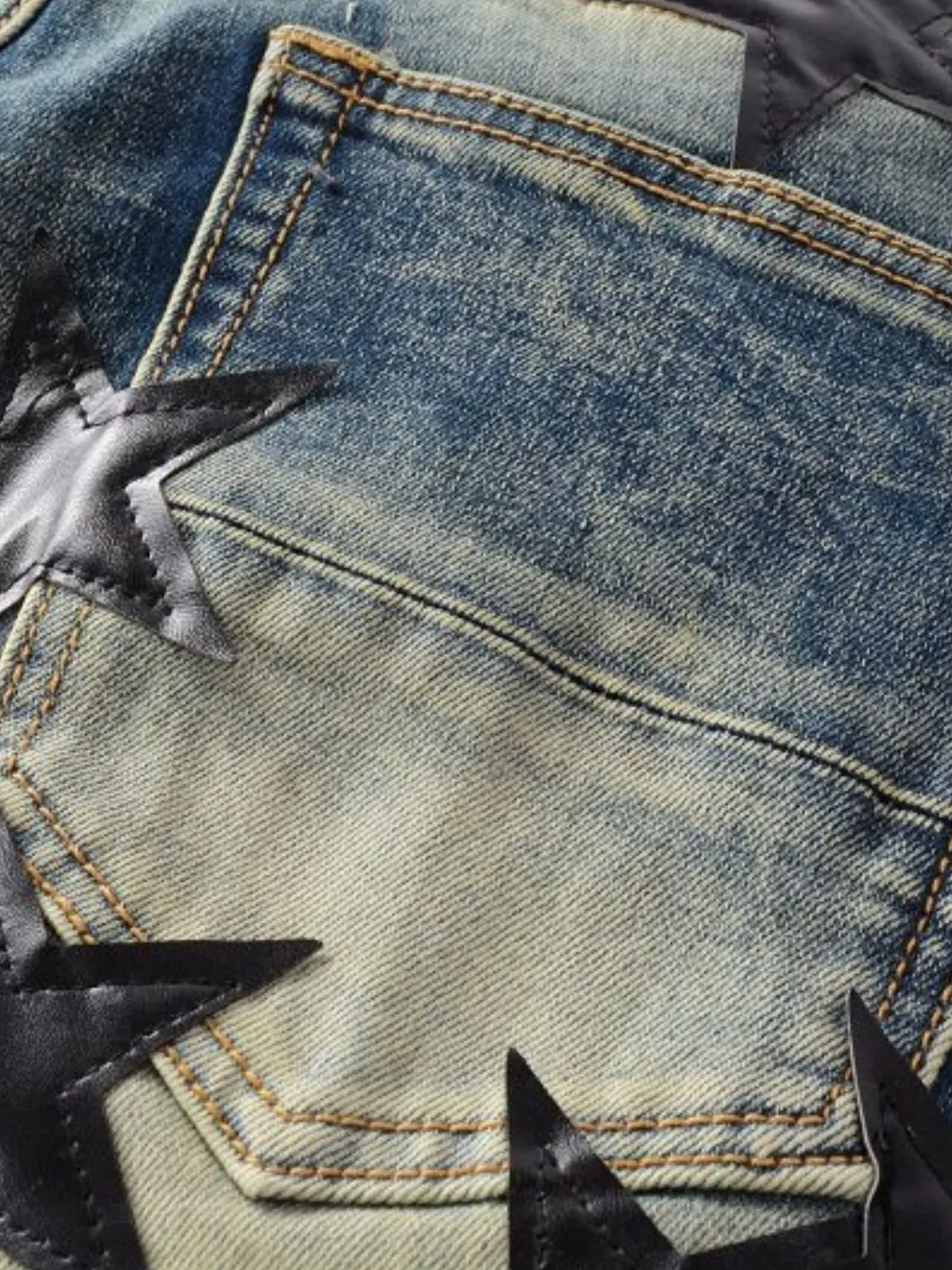 Men's Washed Star Slim Jeans sold by Unique Kulture product image thumbnail 3