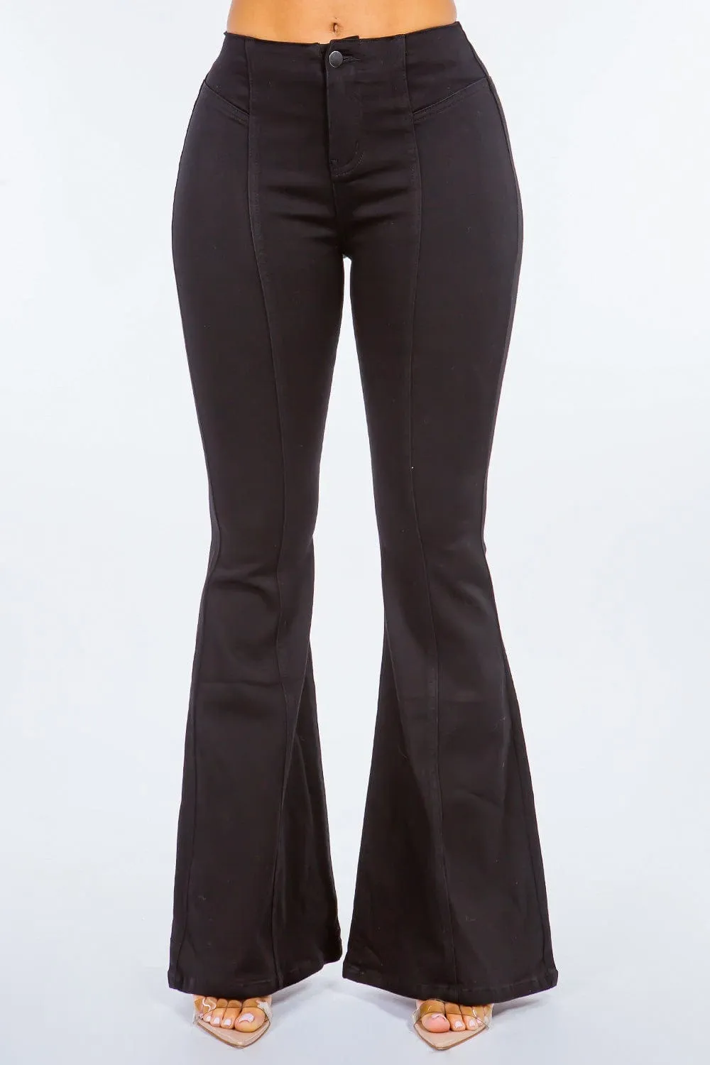 American Bazi High Waist Pull On Flare Jeans sold by Unique Kulture product image thumbnail 2