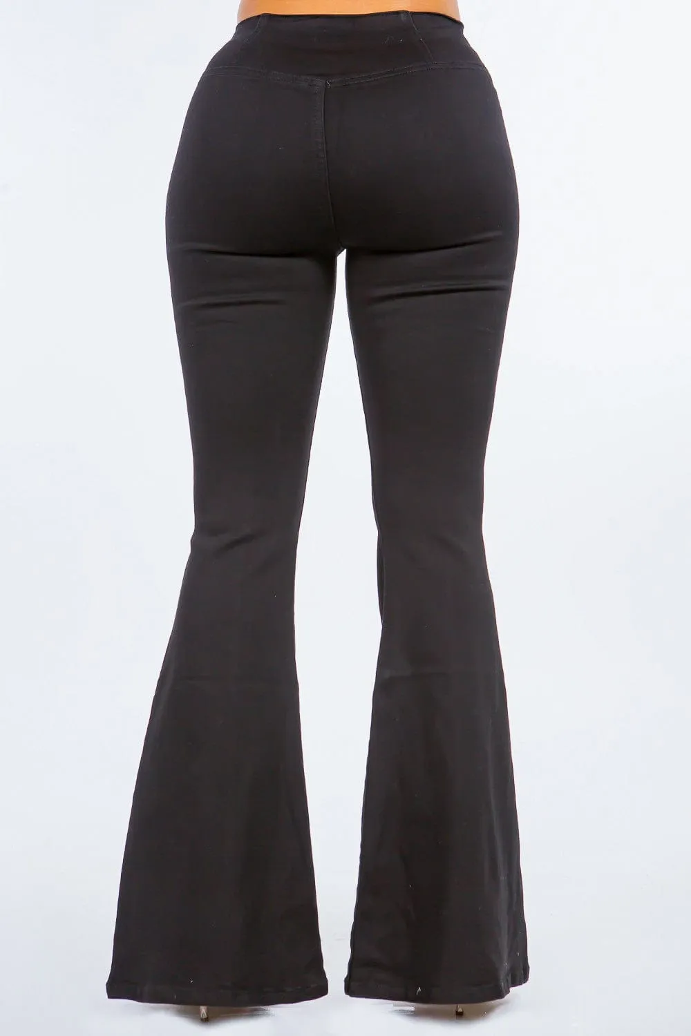 American Bazi High Waist Pull On Flare Jeans sold by Unique Kulture product image thumbnail 3