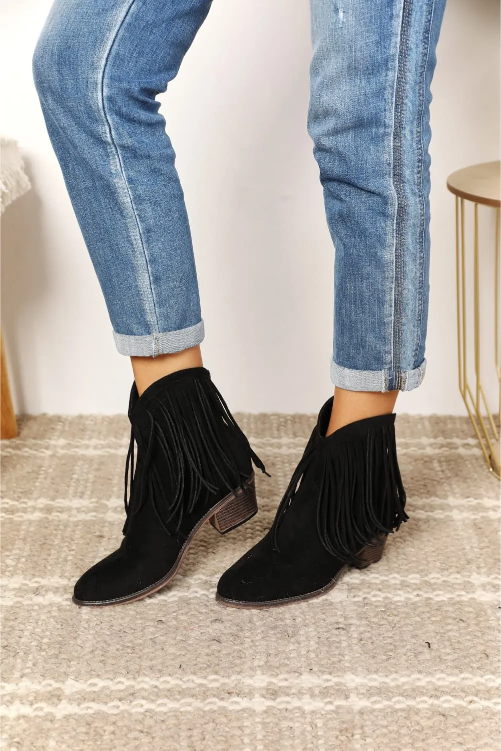 Legend Women's Fringe Cowboy Western Ankle Boots sold by Unique Kulture product image thumbnail 3
