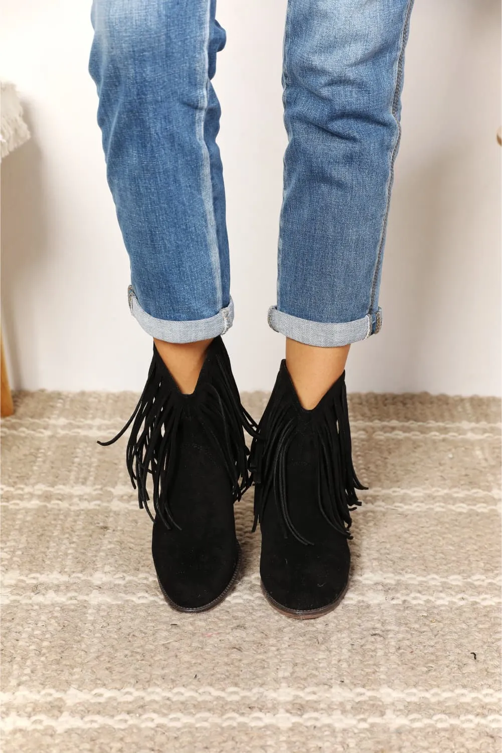 Legend Women's Fringe Cowboy Western Ankle Boots sold by Unique Kulture product image thumbnail 5