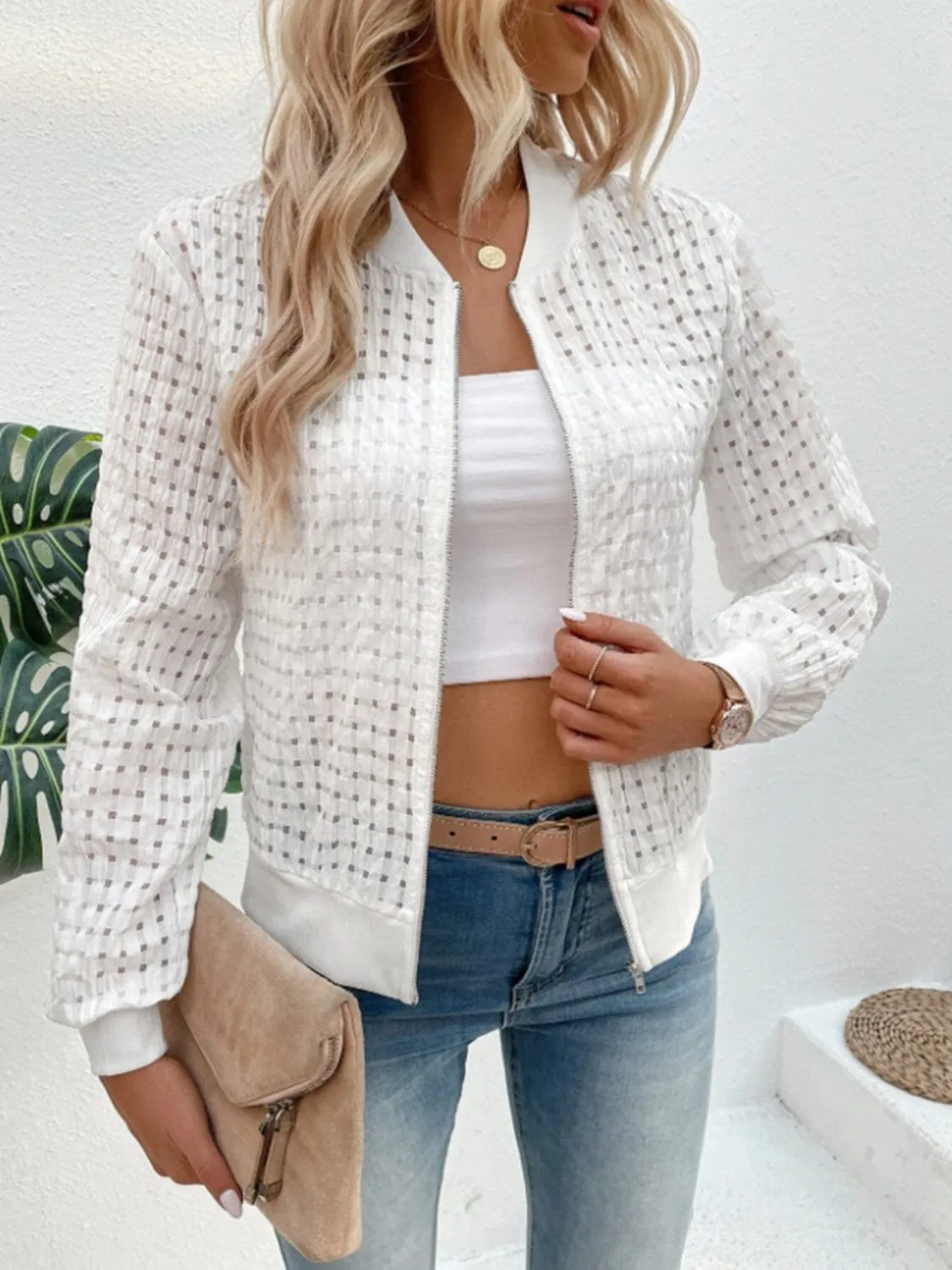 Zip Up Long Sleeve Jacket sold by Unique Kulture product image thumbnail 4