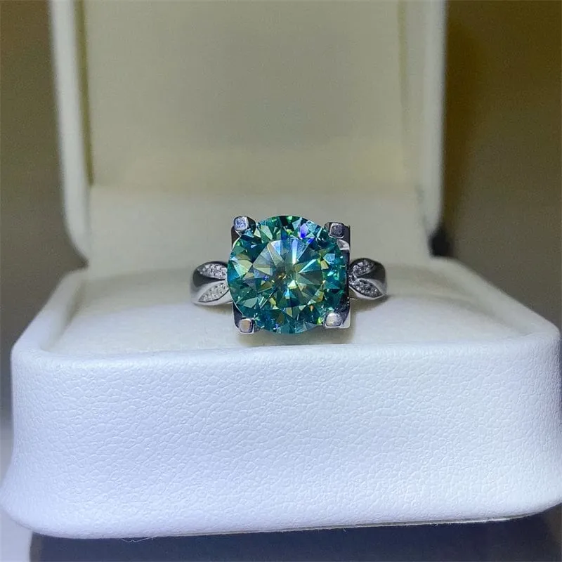 5 Carat Moissanite Zircon 925 Sterling Silver Ring sold by Unique Kulture product image thumbnail 4
