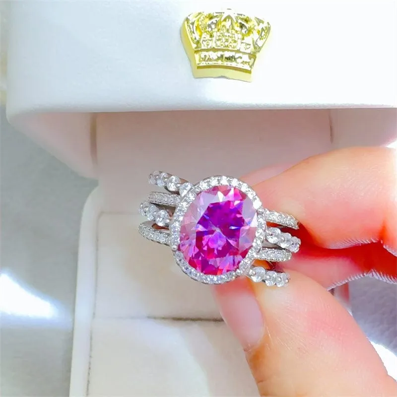 3 Carat Moissanite 925 Sterling Silver Ring – Timeless Sparkle sold by Unique Kulture product image thumbnail 4