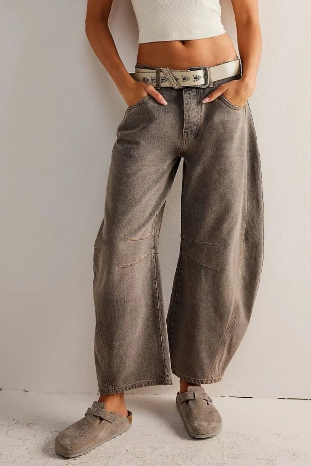 Candy Wide Leg Jeans with Pockets sold by Unique Kulture product image thumbnail 4