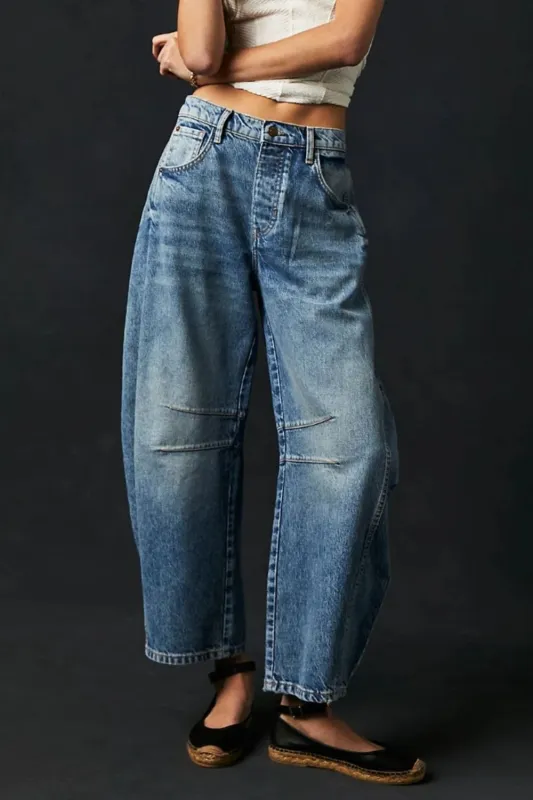 Candy Wide Leg Jeans with Pockets sold by Unique Kulture