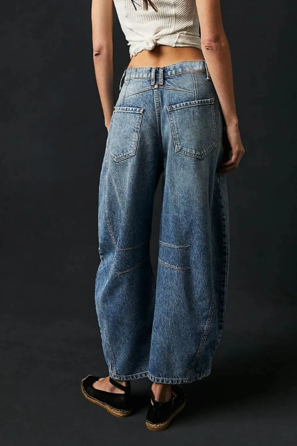 Candy Wide Leg Jeans with Pockets sold by Unique Kulture product image thumbnail 2