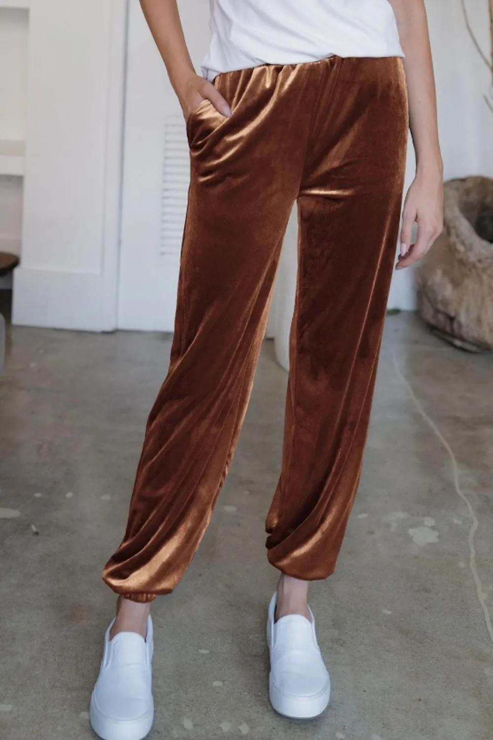 Pocketed Elastic Waist Joggers sold by Unique Kulture product image thumbnail 4